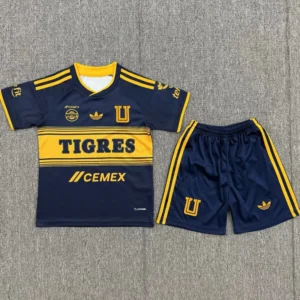 Tigres UANL 2026/27 Away Kids Kit Fan Version - Front View Tigres UANL 2026/27 Away Kids Kit Fan Version - Front View | KFCOOL