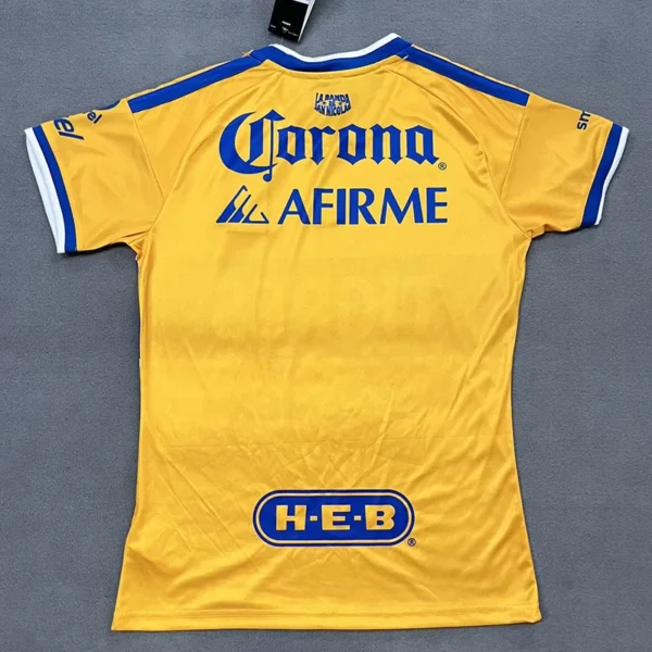 Tigres UANL 2026/27 Home Women Jersey Fan Version - Back View | KFCOOL