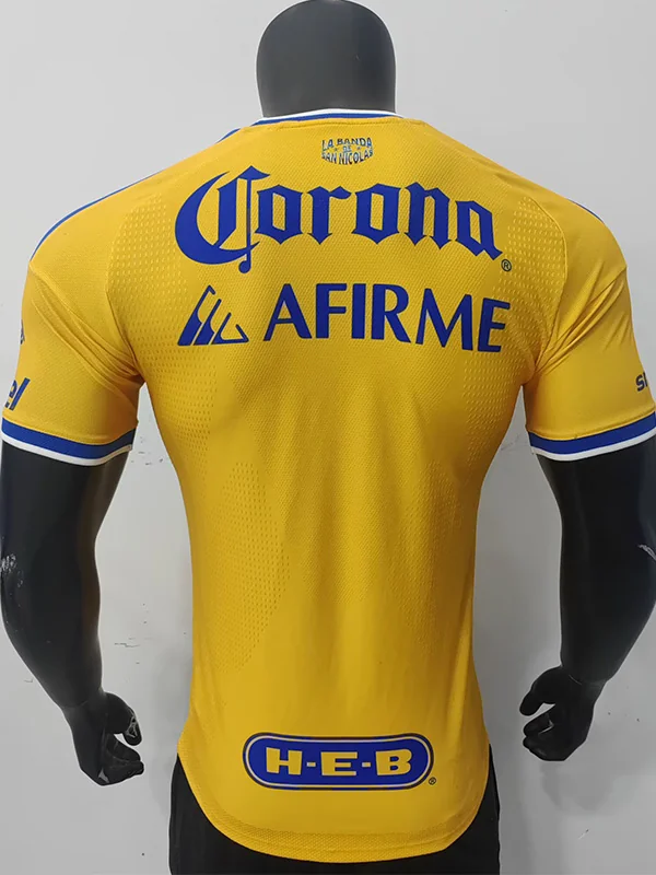 Tigres UANL 2026/27 Home Jersey Player Version - Back View | KFCOOL
