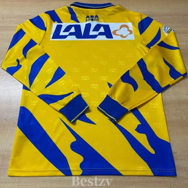 Tigres UANL 1996/97 Retro Home Long Sleeve Jersey Fan Version - Back View | KFCOOL