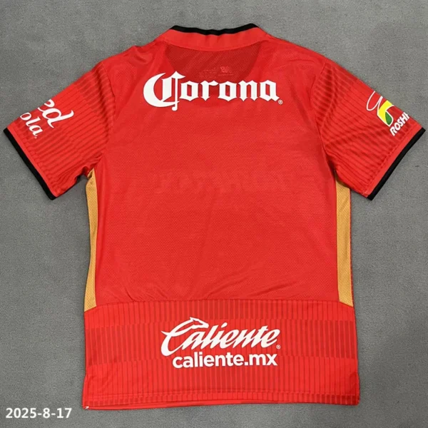 Toluca 2025/26 Home Jersey Fan Version - Back View | KFCOOL
