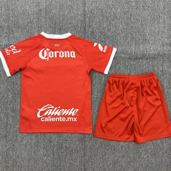 Toluca 2025/26 Kids Kit Fan Version - Back View | KFCOOL