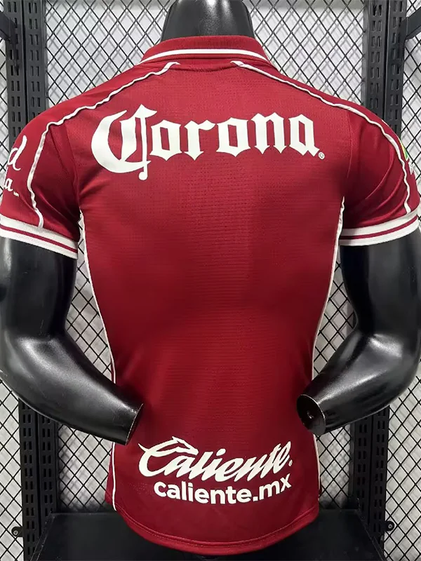 Toluca 2026/27 Home Red Jersey Player Version - Back View | KFCOOL