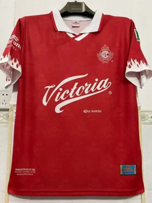 Toluca 1997/98 Retro Home Jersey Fan Version - Front View | KFCOOL