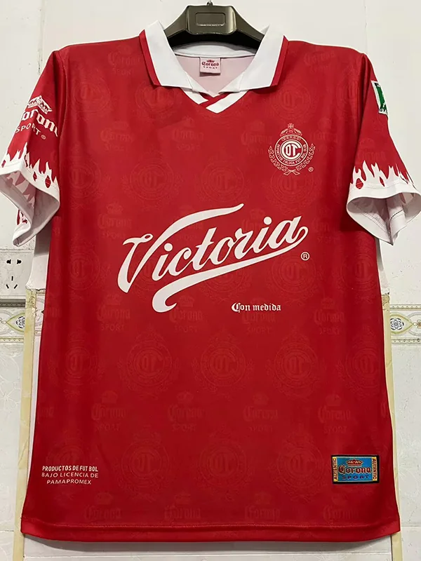 Toluca 1997/98 Retro Home Jersey Fan Version - Front View | KFCOOL