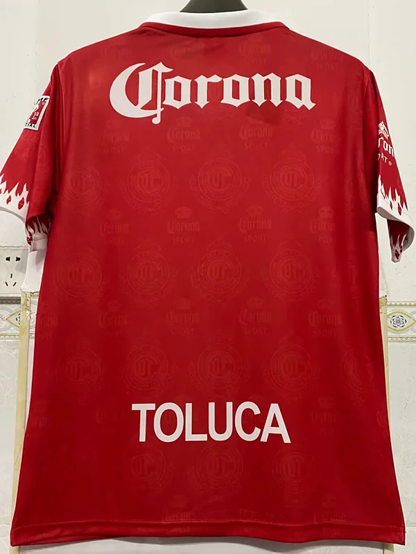 Toluca 1997/98 Retro Home Jersey Fan Version - Back View | KFCOOL