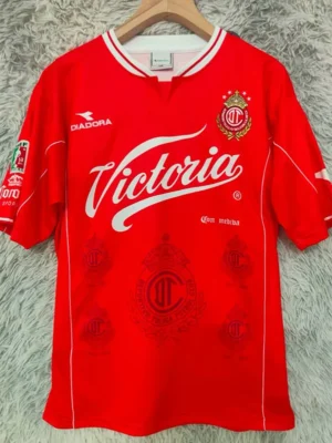 Toluca 1998/99 Retro Home Jersey Fan Version - Front View | KFCOOL
