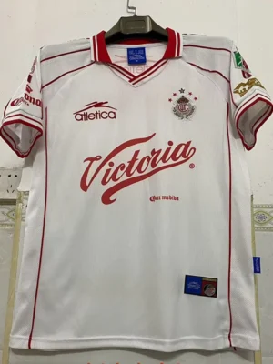 Toluca 1999/00 Retro Away White Jersey Fan Version - Front View | KFCOOL