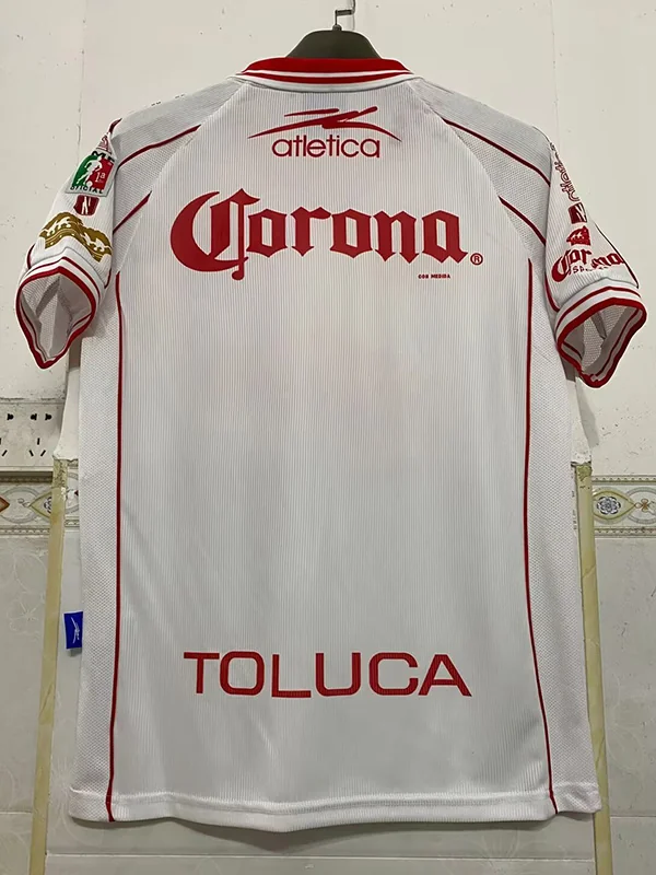 Toluca 1999/00 Retro Away White Jersey Fan Version - Back View Toluca 1999/00 Retro Away White Jersey Fan Version - Back View | KFCOOL