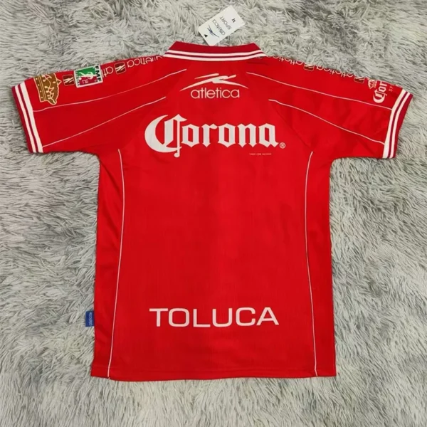 Toluca 1999/00 Retro Home Jersey Fan Version - Back View | KFCOOL
