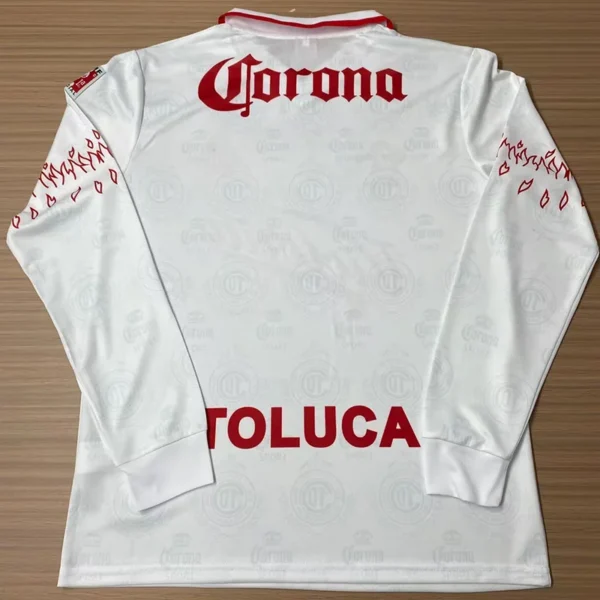 Toluca 1995/97 Retro Away Long Sleeve Jersey Fan Version - Back View Toluca 1995/97 Retro Away Long Sleeve Jersey Fan Version - Back View | KFCOOL