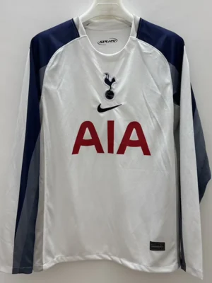 Tottenham 2025/26 Home Long Sleeve Jersey Fan Version - Front View Tottenham 2025/26 Home Long Sleeve Jersey Fan Version - Front View | KFCOOL