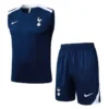 Tottenham 2025/26 Royal Blue Sleeveless Shorts - Front View Tottenham 2025/26 Royal Blue Sleeveless Shorts - Front View | KFCOOL