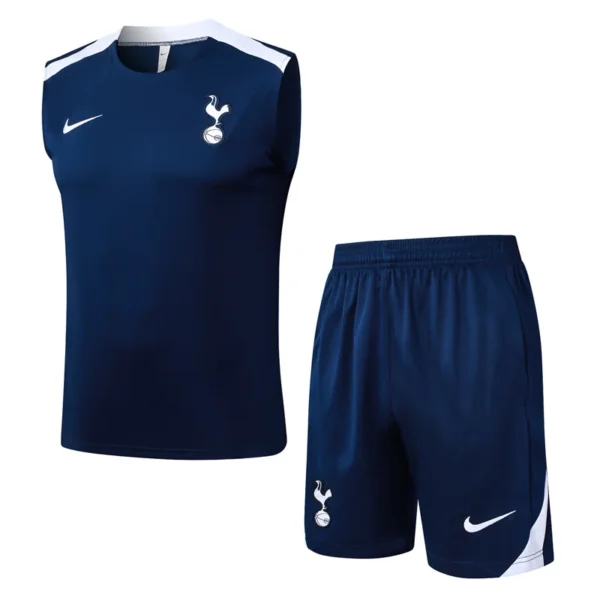Tottenham 2025/26 Royal Blue Sleeveless Shorts - Front View Tottenham 2025/26 Royal Blue Sleeveless Shorts - Front View | KFCOOL