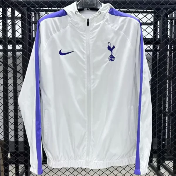 Tottenham 2025/26 White Windbreaker - Front View | KFCOOL