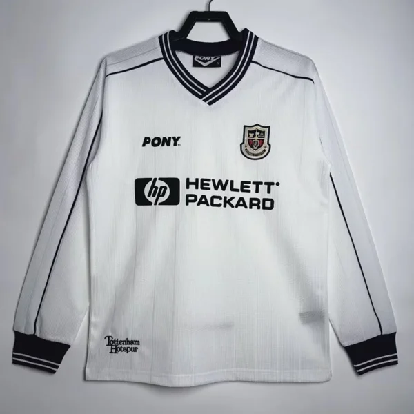 Tottenham 1997/99 Retro Home Long Sleeve Jersey Fan Version - Front View | KFCOOL