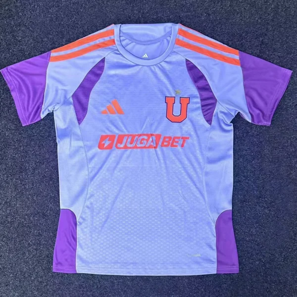 Universidad de Chile 2026/27 Grey Purple Training Shirt - Front View | KFCOOL