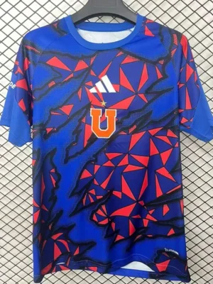Universidad de Chile 2026/27 Blue Red Training Shirt - Front View | KFCOOL