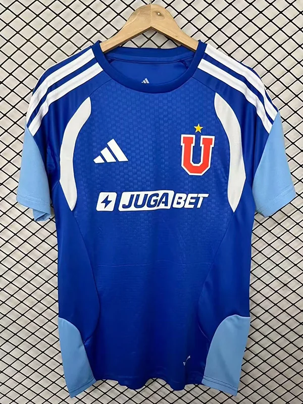 Universidad de Chile 2026/27 Blue White Training Shirt - Front View Universidad de Chile 2026/27 Blue White Training Shirt - Front View | KFCOOL