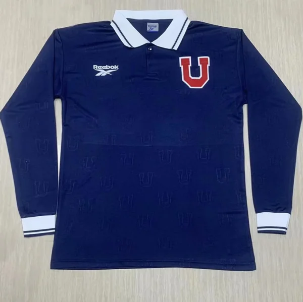 Universidad de Chile 1998/99 Retro Home Long Sleeve Jersey Fan Version - Front View | KFCOOL