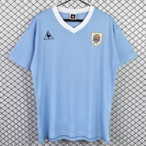 Uruguay 1986/87 Retro Home Jersey Fan Version - Front View Uruguay 1986/87 Retro Home Jersey Fan Version - Front View | KFCOOL