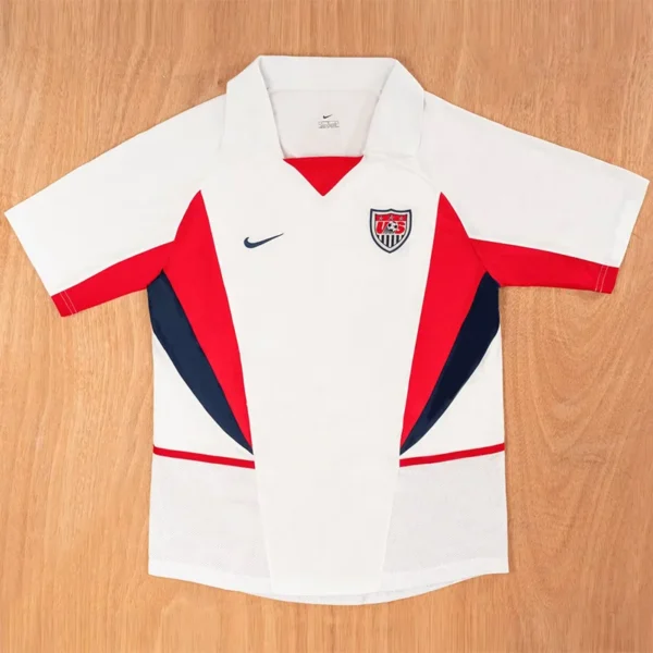 United States 2002/03 Retro Home Jersey Fan Version - Front View | KFCOOL