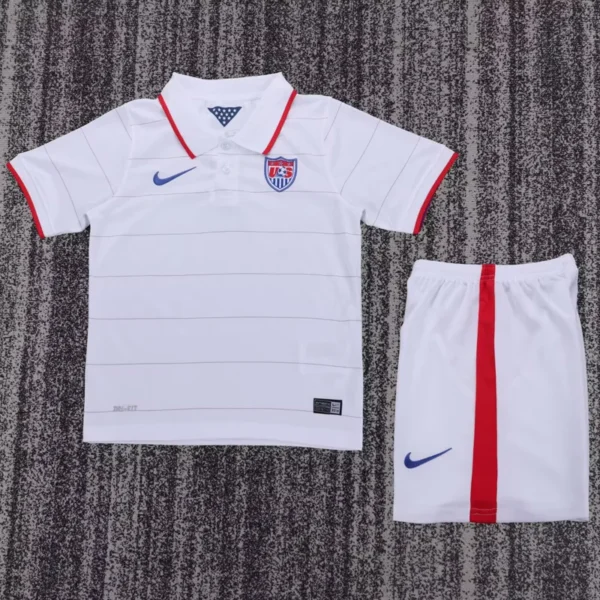 United States 2014/15 Retro Home Kids Kit Fan Version - Front View | KFCOOL