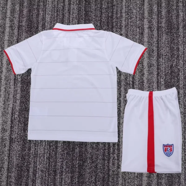 United States 2014/15 Retro Home Kids Kit Fan Version - Back View | KFCOOL