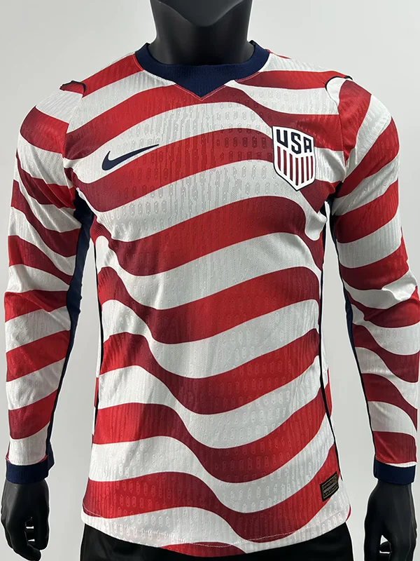 United States 2026/27 Home Long Sleeve Jersey Player Version - Front View | KFCOOL