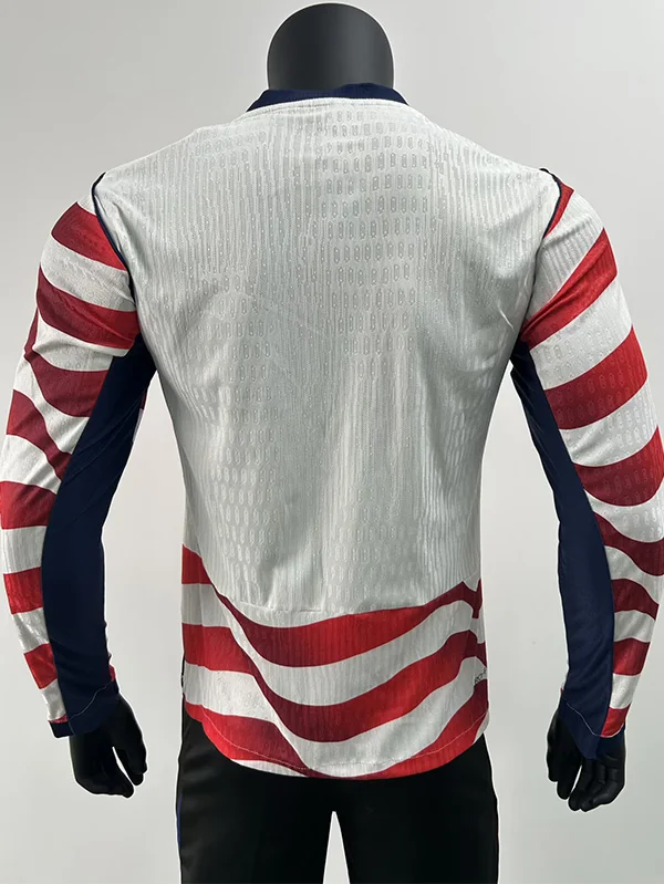 United States 2026/27 Home Long Sleeve Jersey Player Version - Back View | KFCOOL