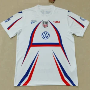 United States 2026/27 White Training Shirt - Front View United States 2026/27 White Training Shirt - Front View | KFCOOL