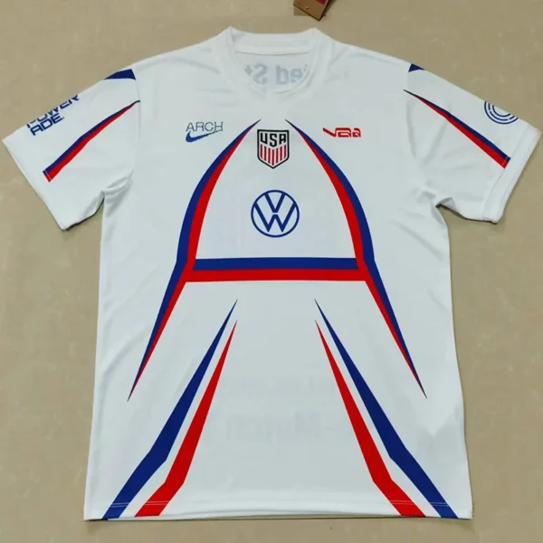 United States 2026/27 White Training Shirt - Front View | KFCOOL