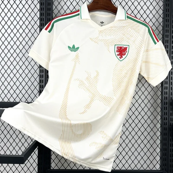 Wales 2026/27 Away White Jersey Fan Version - Front View Wales 2026/27 Away White Jersey Fan Version - Front View | KFCOOL