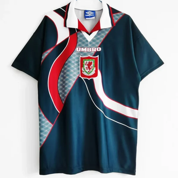 Wales 1994/95 Retro Away Jersey Fan Version - Front View Wales 1994/95 Retro Away Jersey Fan Version - Front View | KFCOOL
