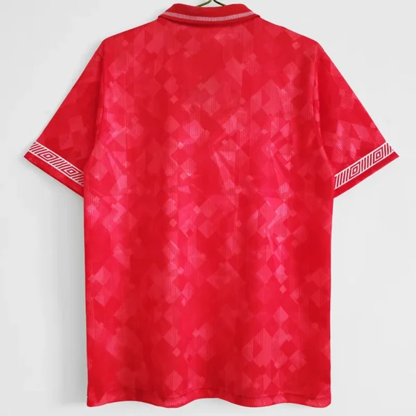 Wales 1990/92 Retro Home Jersey Fan Version - Back View Wales 1990/92 Retro Home Jersey Fan Version - Back View | KFCOOL