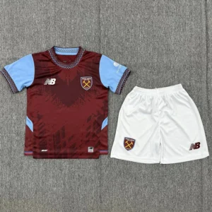 West Ham United 2026/27 Home Kids Kit Fan Version - Front View West Ham United 2026/27 Home Kids Kit Fan Version - Front View | KFCOOL