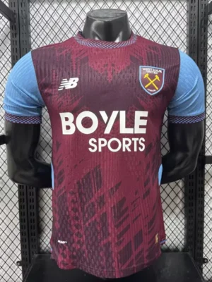 West Ham United 2026/27 Home Jersey Player Version - Front View | KFCOOL
