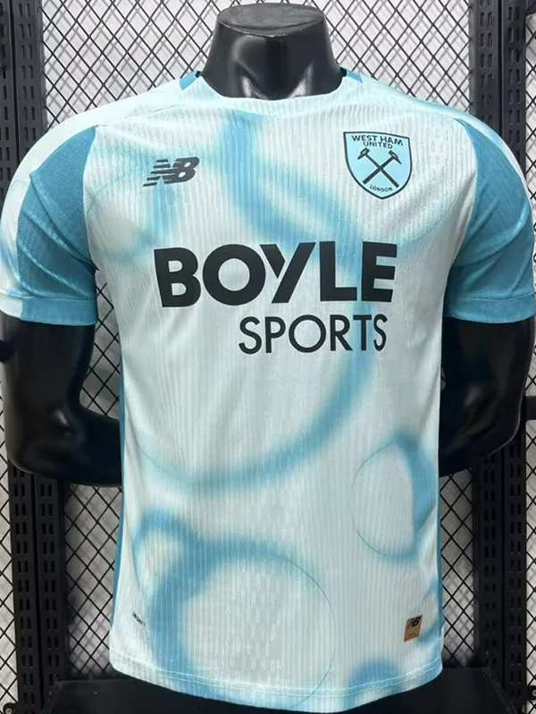 West Ham United 2026/27 Third Blue Jersey Player Version - Front View West Ham United 2026/27 Third Blue Jersey Player Version - Front View | KFCOOL