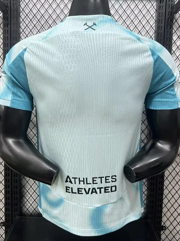 West Ham United 2026/27 Third Blue Jersey Player Version - Back View West Ham United 2026/27 Third Blue Jersey Player Version - Back View | KFCOOL