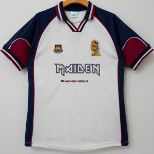 West Ham United 1999/00 Retro Away White Jersey Fan Version - Front View | KFCOOL