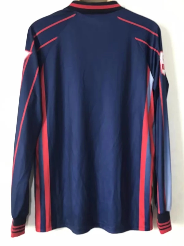West Ham United 1999/00 Retro Long Sleeve Jersey Fan Version - Back View | KFCOOL