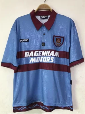 West Ham United 1995/97 Retro Away Jersey Fan Version - Front View | KFCOOL