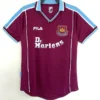 West Ham United 1999/01 Retro Home Jersey Fan Version - Front View | KFCOOL