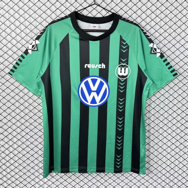 Wolfsburg 1994/95 Retro Home Jersey Fan Version - Front View Wolfsburg 1994/95 Retro Home Jersey Fan Version - Front View | KFCOOL
