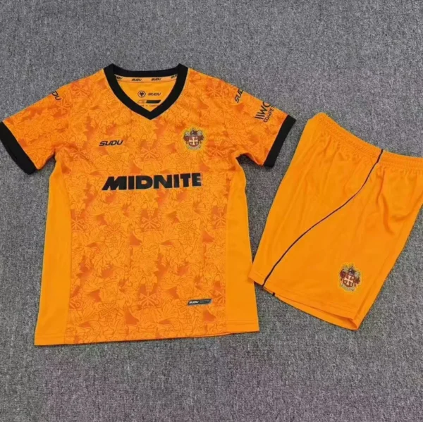 Wolves 2026/27 Home Kids Kit Fan Version - Front View | KFCOOL