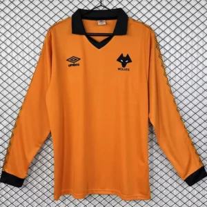 Wolves 1980/81 Retro Home Long Sleeve Jersey Fan Version - Front View Wolves 1980/81 Retro Home Long Sleeve Jersey Fan Version - Front View | KFCOOL