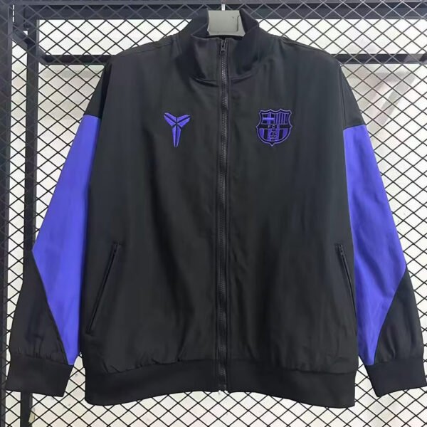 2026/27 BA Black Windbreaker 紫色在袖子上