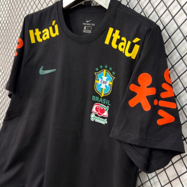 2026/27 Brazil Black Casual Pure Cotton T-Shirt