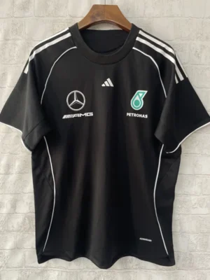 01-113 2025 Mercedes Black Racing T-Shirt