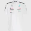 2025 Mercedes White Racing Polo Shirt